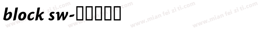 block sw字体转换